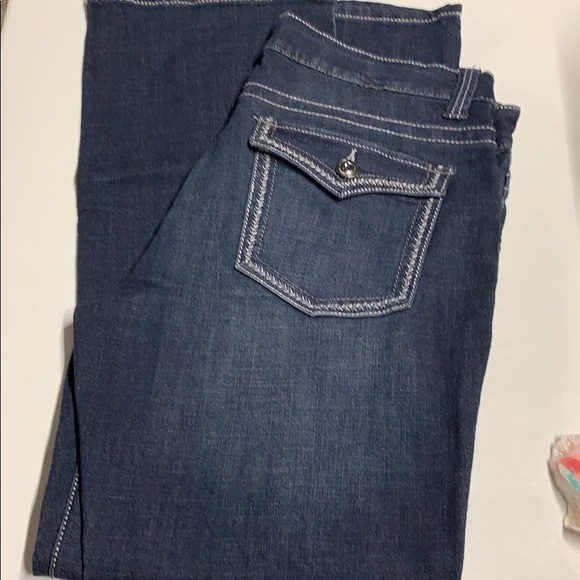 COPY - Lee platinum label midtown boot cut jeans 14short - Picture 1 of 5